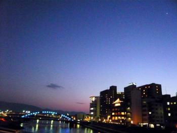 あゆみ橋から見た沼津の夜景