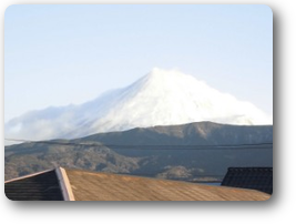 原駅から見た富士山